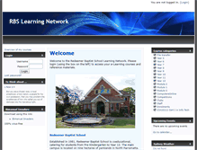 Tablet Screenshot of moodle.rbslearn.net